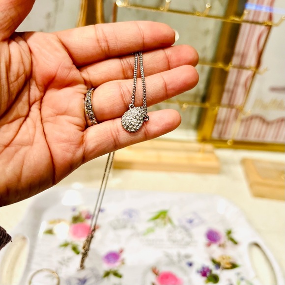 Givenchy Elegant Silver Pendant Necklace NWOT - Picture 5 of 11